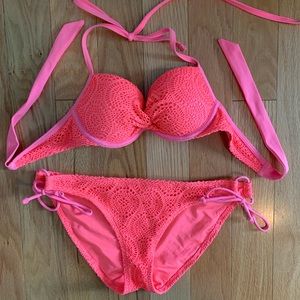 Aerie coral bikini